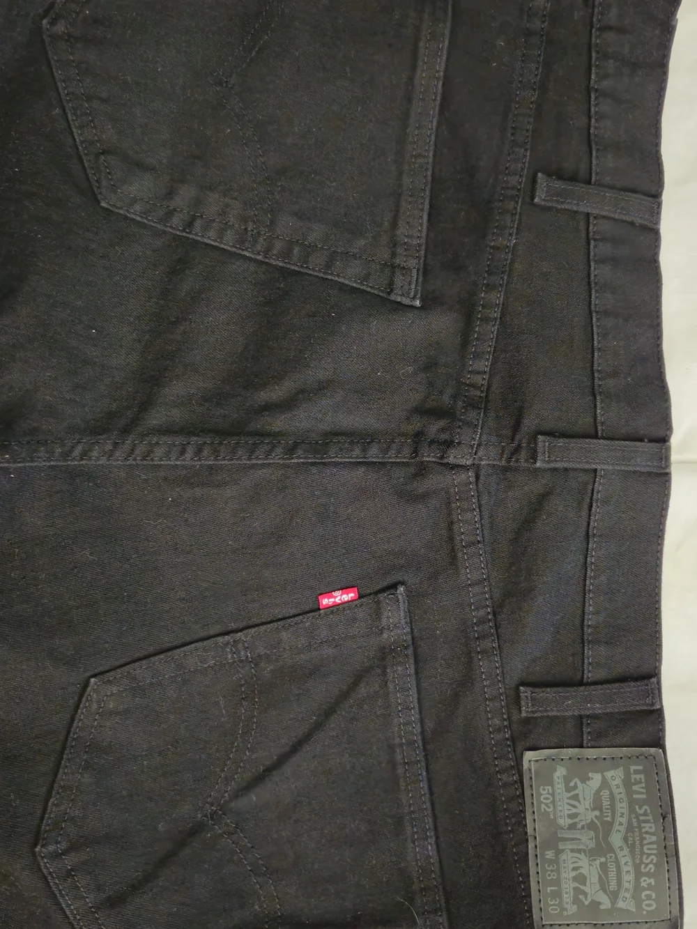 Levi's Black Denim Jeans with Back Pocket Tab